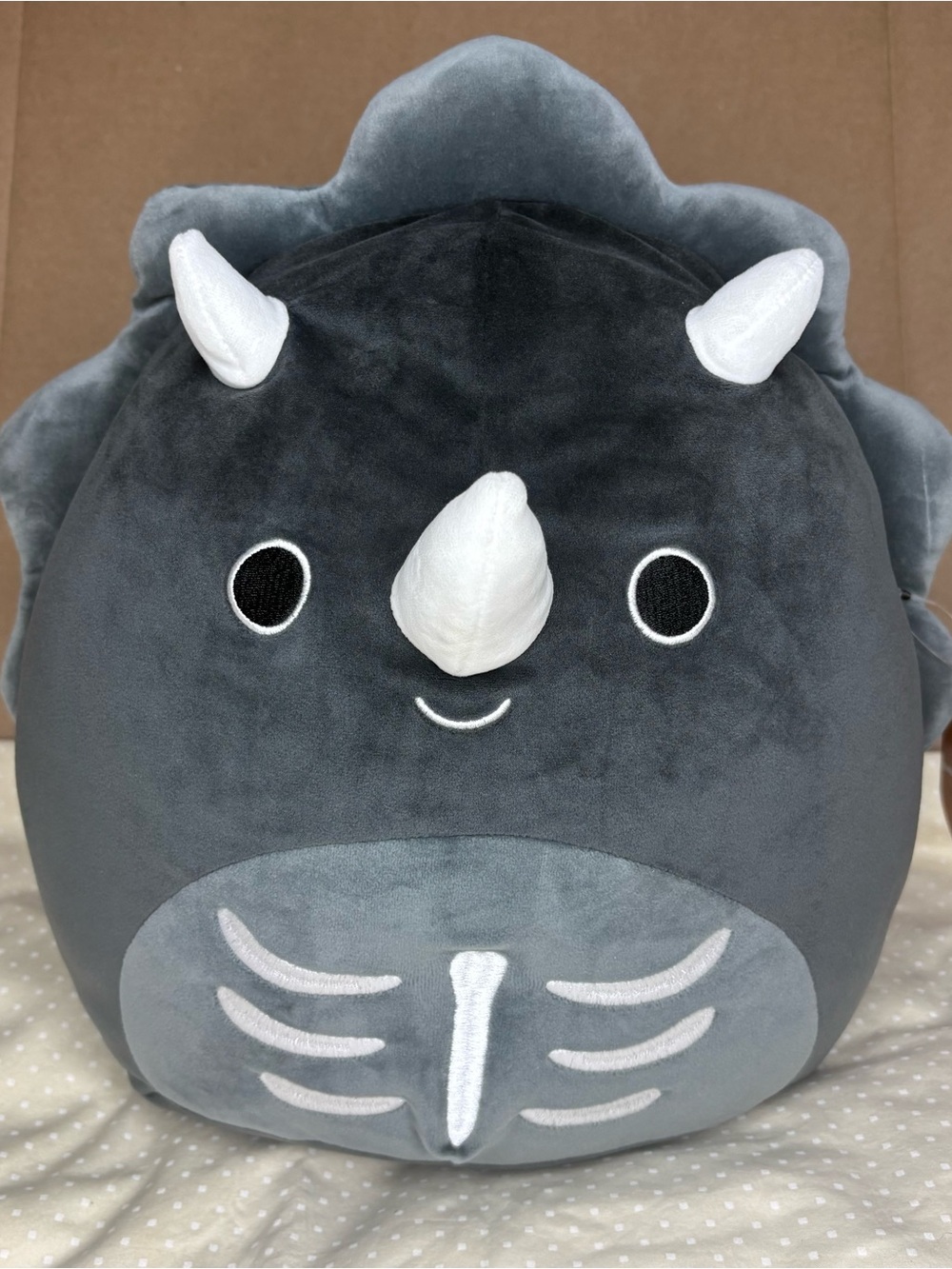 NWT Squishmallows Diesel The Skeleton Triceratops Halloween 12 inches Plushie